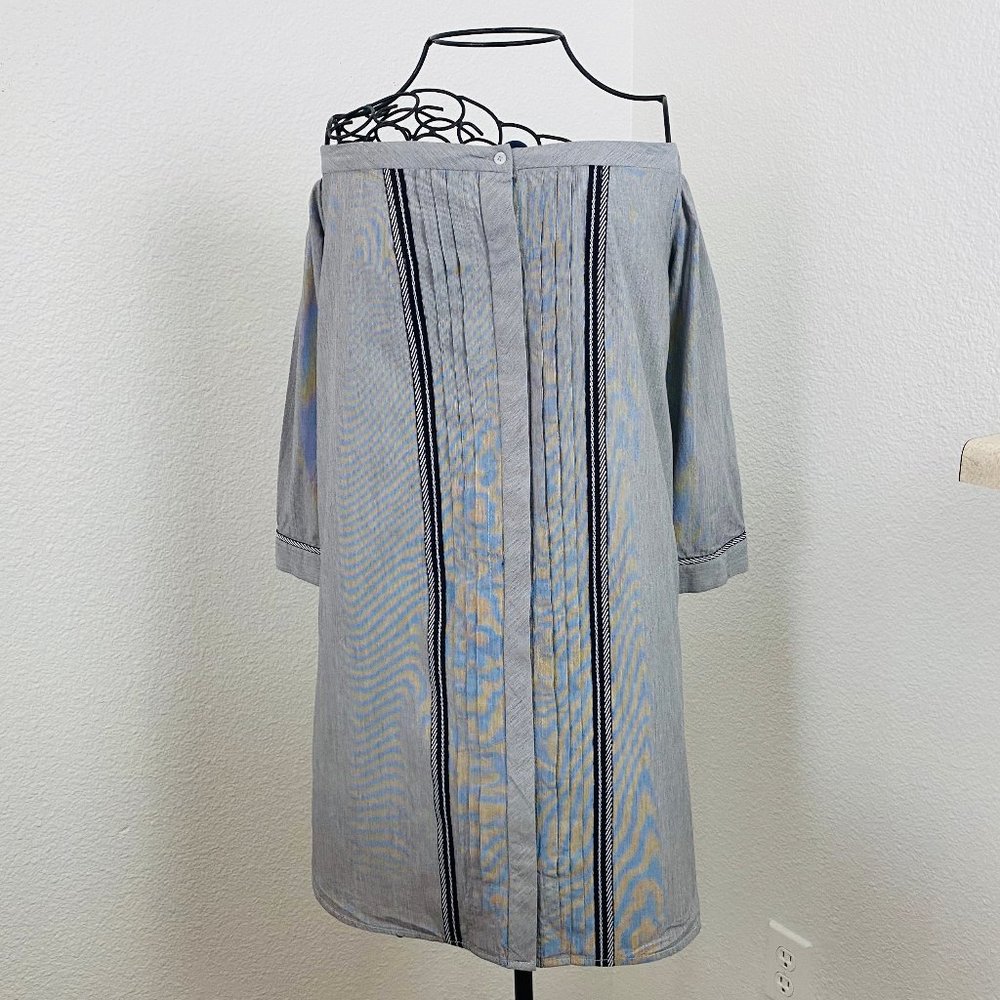 GREYLAN Cold Shoulder Long Sleeve Dress M cotton